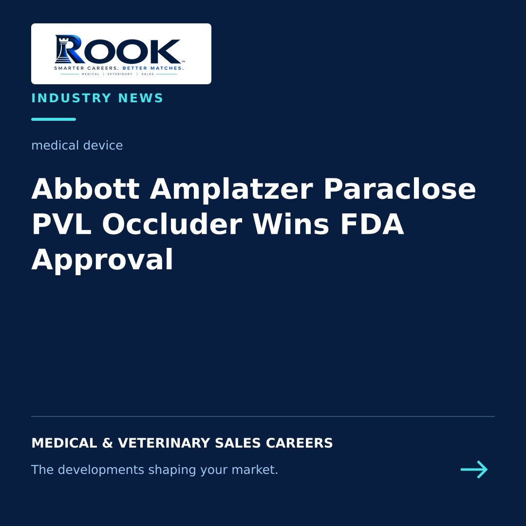 Abbott Amplatzer Paraclose PVL Occluder FDA approval announcement