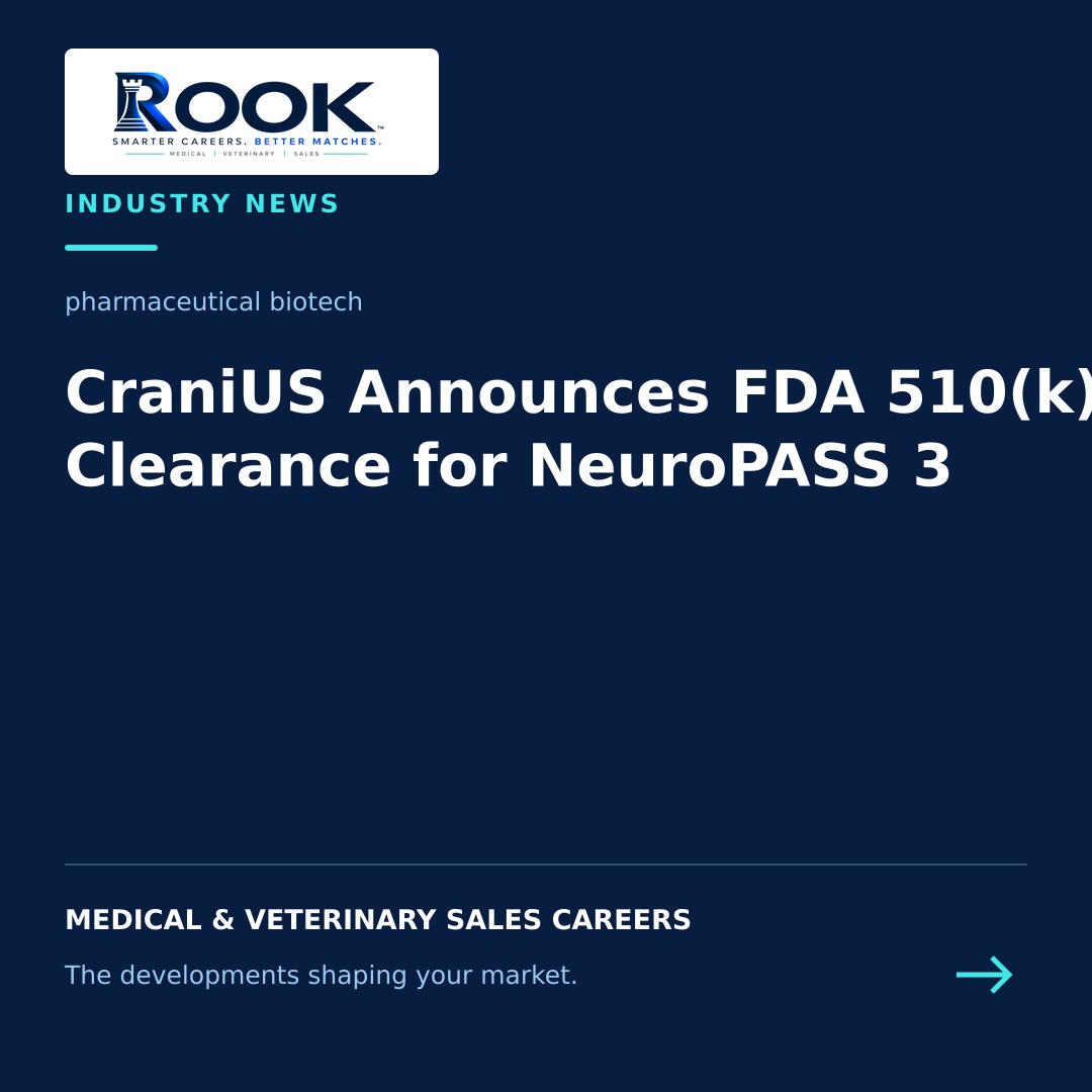 CraniUS Therapeutics NeuroPASS 3 cranial drug delivery system FDA clearance news