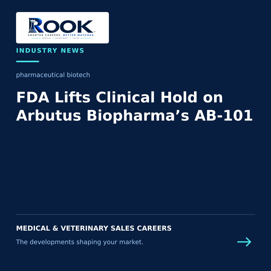 Arbutus Biopharma regulatory update on the FDA lifting the AB-101 clinical hold