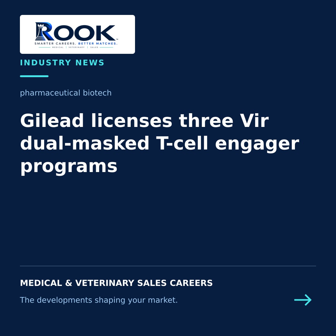 Gilead Sciences and Vir Biotechnology partnership on dual-masked T-cell engagers
