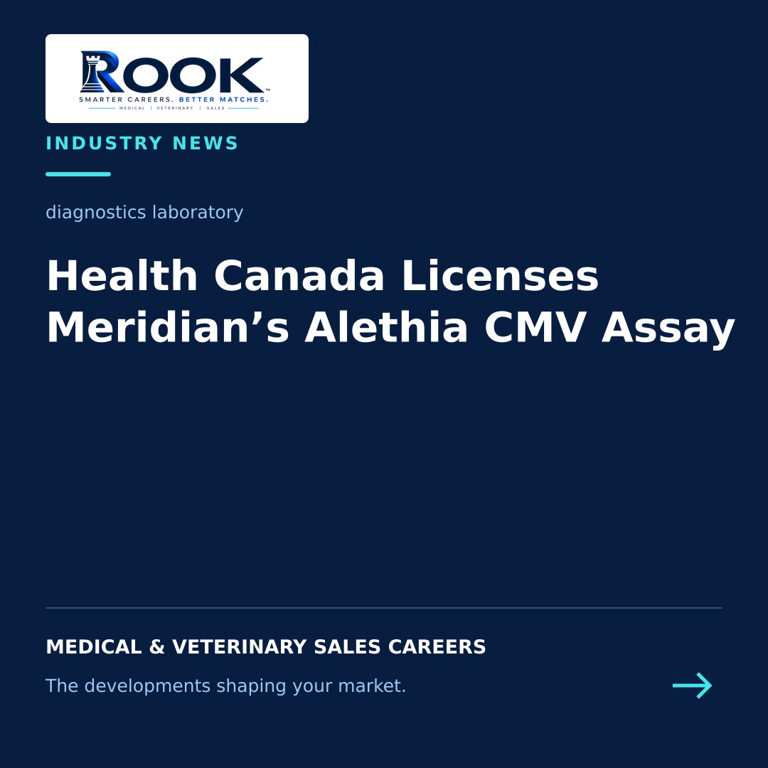 Meridian Bioscience Alethia CMV assay Health Canada licensing announcement
