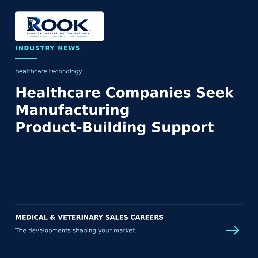 Healthcare company and manufacturing partner discussing new product development