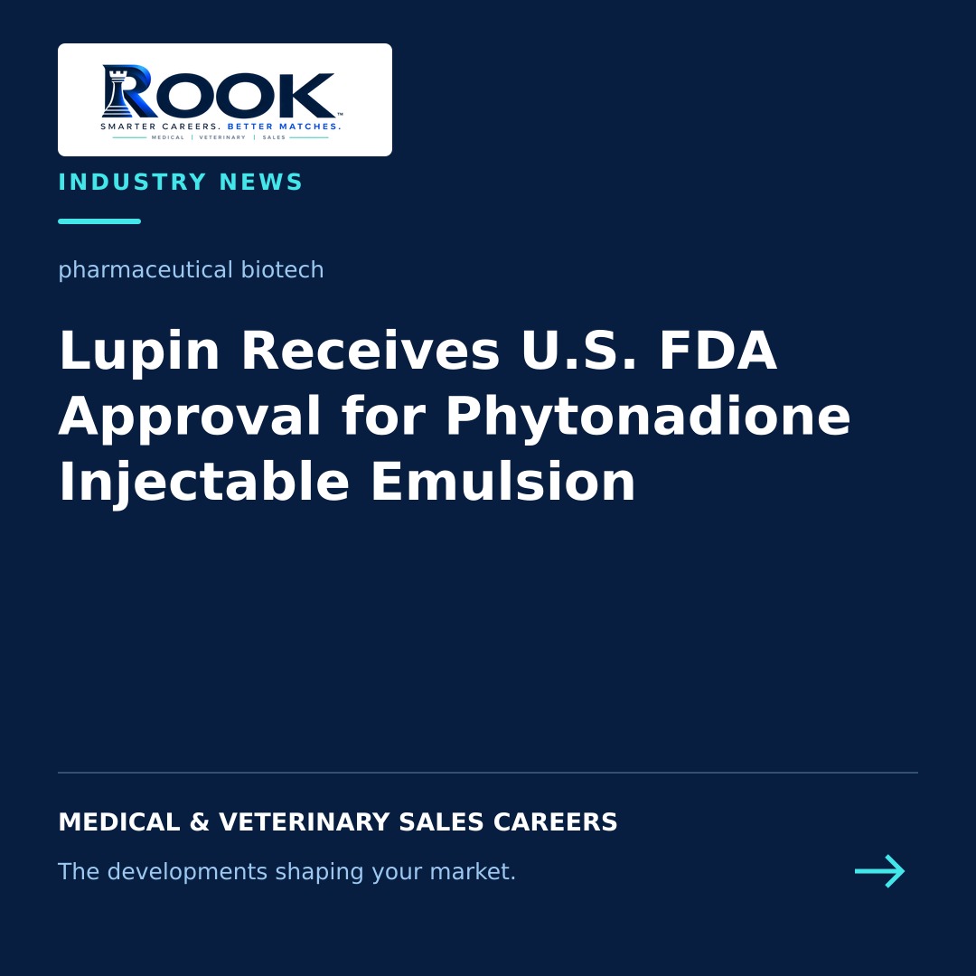 Lupin announcement reporting U.S. FDA approval for Phytonadione Injectable Emulsion, USP